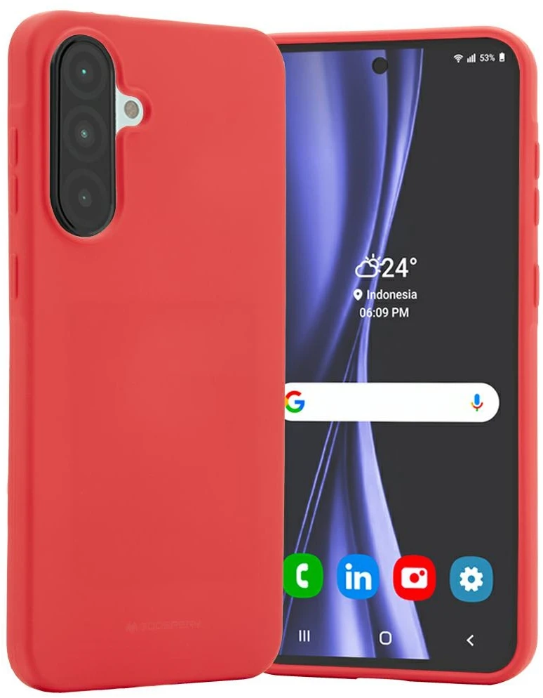 Dėklas Mercury Soft Samsung Galaxy A36 red