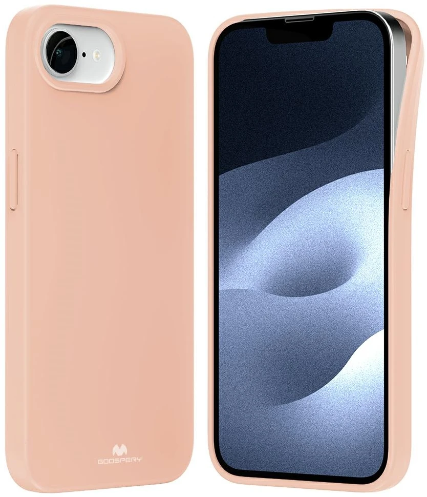Dėklas Mercury Soft Apple iPhone 16e / 17e rožinės spalvos sand