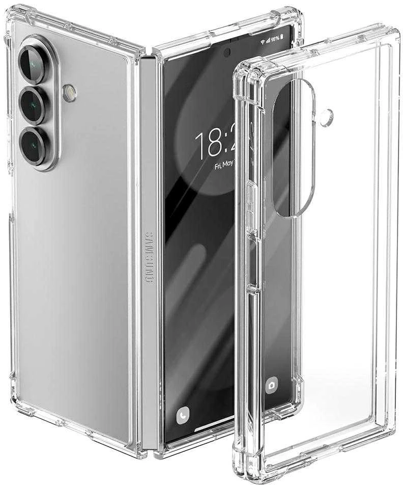 Dėklas Mercury Super Protect skirtas Samsung Galaxy Z Fold7 skaidrus