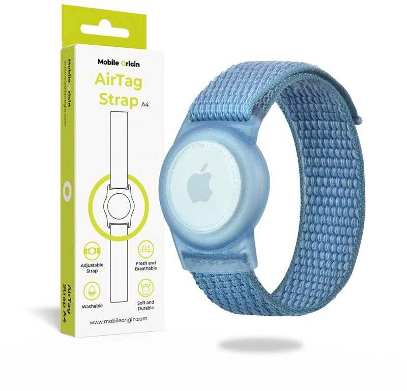 Dėklas Mobile Origin AirTag Strap, mėlynas