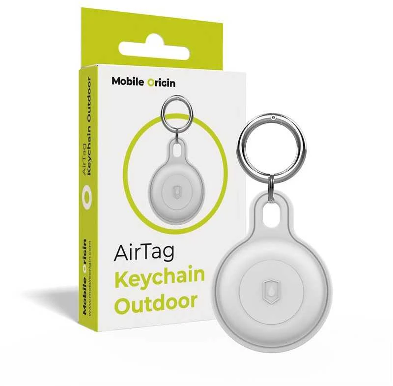 Mobile Origin „AirTag“ lauko raktų pakabukas, baltas
