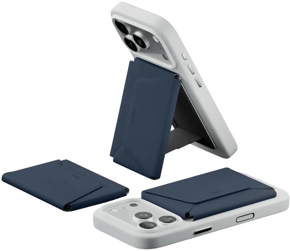 Dėklas „Moft Agile Travel MagSafe“ magnetinė piniginė trikojui, tamsiai mėlyna