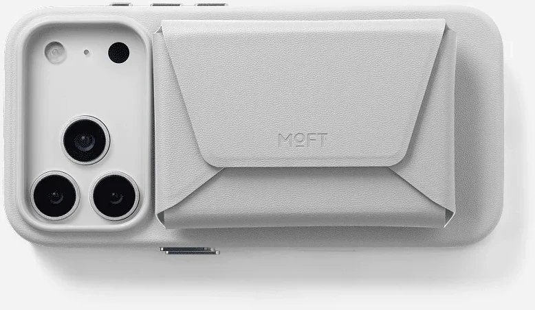 Dėklas „Moft Agile Travel MagSafe“ magnetinė piniginė trikojui miglotoje įlankoje