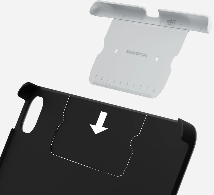 Dėklas Moft Dynamic Apple iPad Pro 11″ (M4) juodos spalvos