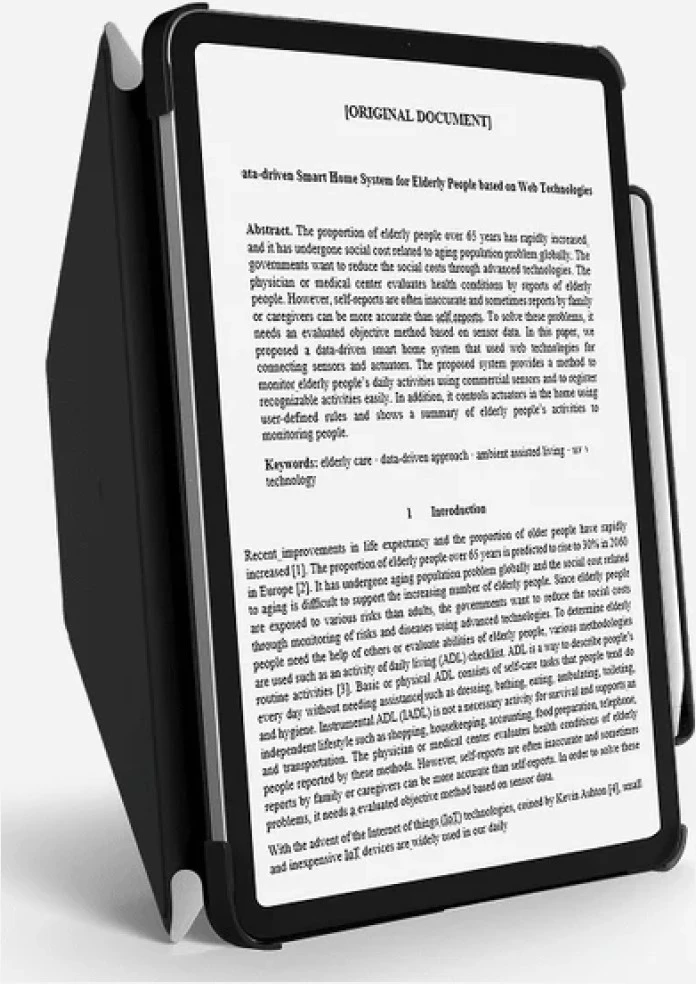 Dėklas Moft Dynamic folio, skirtas iPad Air 13″ M2 (2024) / M3 (2025), misty cove