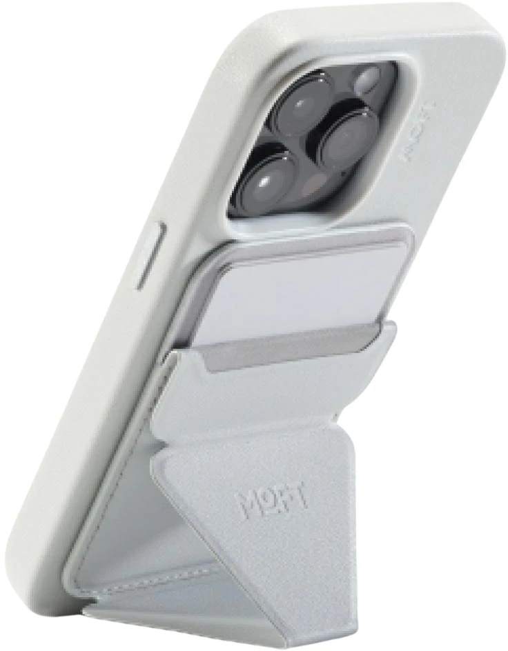 „Moft Movas Snap-On MagSafe“ magnetinė piniginė ir telefono laikiklis, Misty Cove