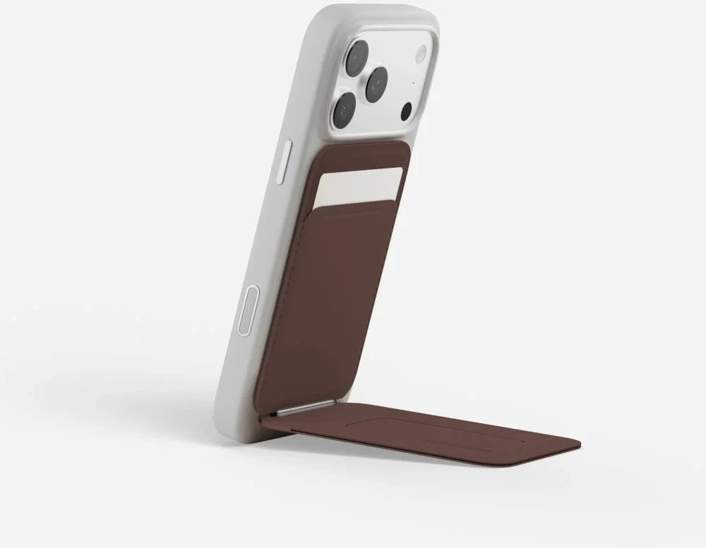 Dėklas „Moft Movas Snap Tripod MagSafe“ magnetinis piniginės ir telefono stovas, tamsiai mėlynas