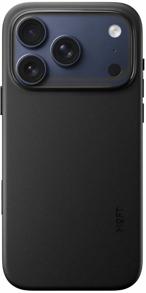 Moft Snap MagSafe dėklas, skirtas iPhone 18 Pro / 17 Pro, juodos spalvos