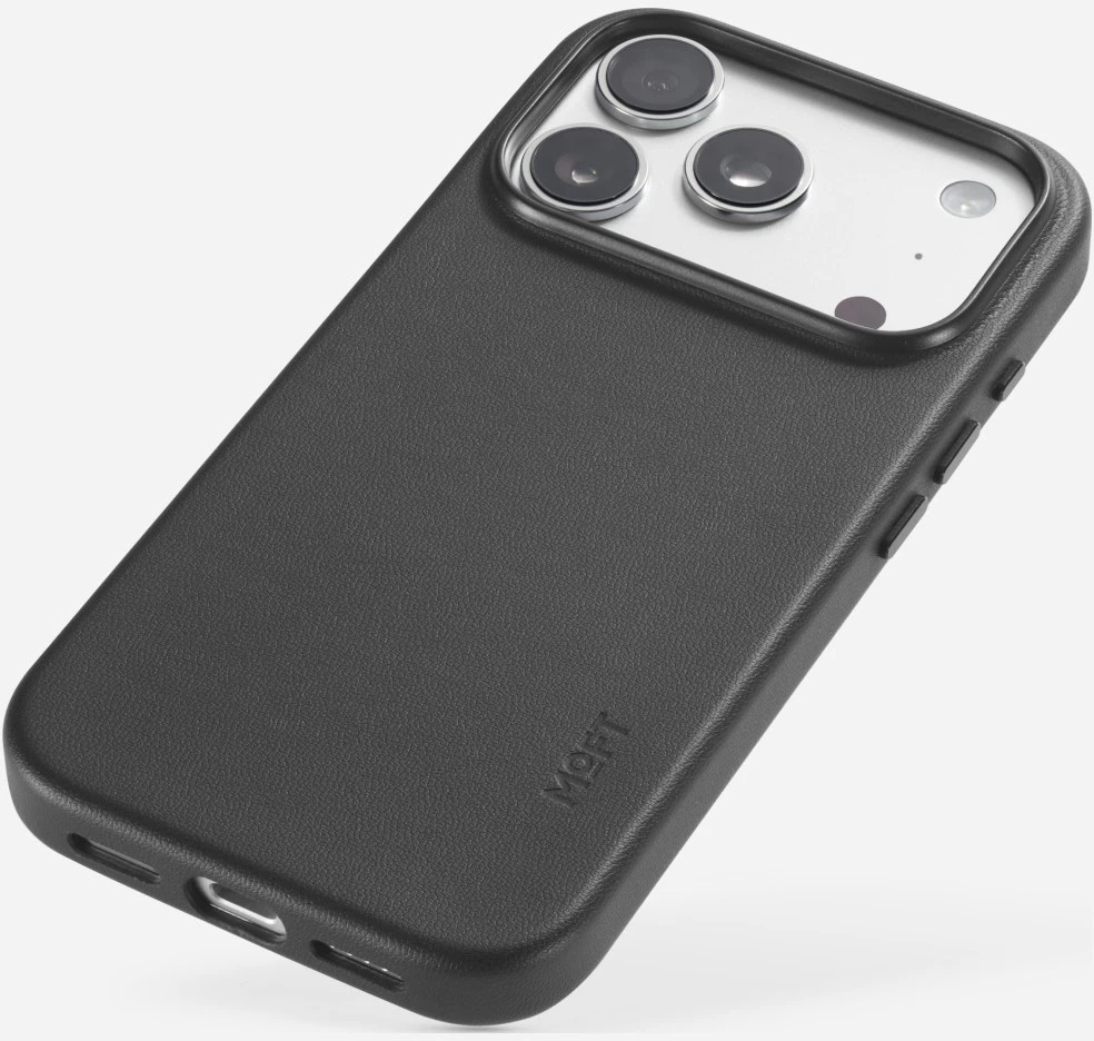 Moft Snap MagSafe dėklas, skirtas iPhone 18 Pro / 17 Pro, juodos spalvos