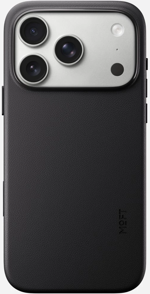 Moft Snap MagSafe dėklas, skirtas iPhone 18 Pro / 17 Pro, juodos spalvos