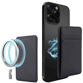 Dėklas Musthavz Vegan Leather Wallet MagSafe, juodas