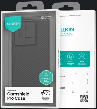 Dėklas NILLKIN CAMSHIELD PRO SAMSUNG S25 EDGE MĖLYNAS
