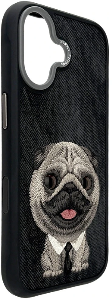 Dėklas NIMMY case BIG EYED PET 2.0 Dog for IPHONE 17 juodas