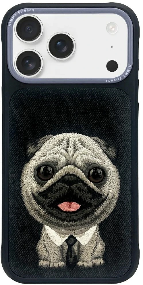 Dėklas NIMMY case BIG EYED PET 2.0 Dog for IPHONE 17 Pro Max juodas