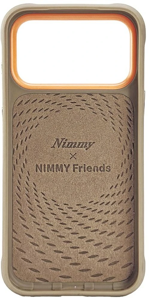 Dėklas Nimmy Cool&Cute 2.0 Bear Case for iPhone 17 Pro Max - rusvai gelsvas