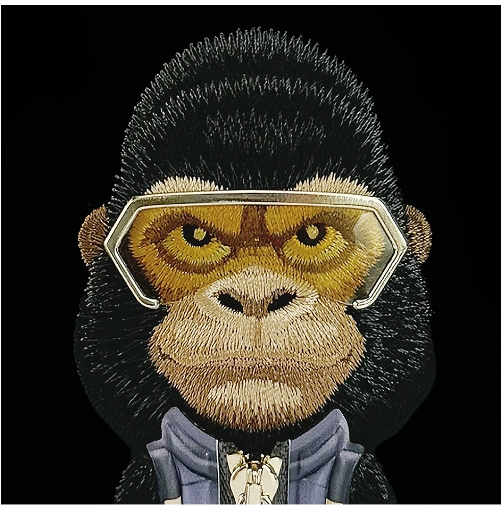 „Nimmy Cool&Cute 2.0 Gorilla“ dėklas, skirtas „iPhone 17“ - Juodas