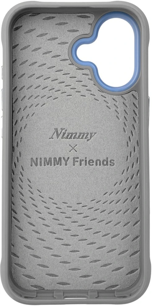 „Nimmy Glasses Cool nag“ dėklas „iPhone 17“ – pilkas