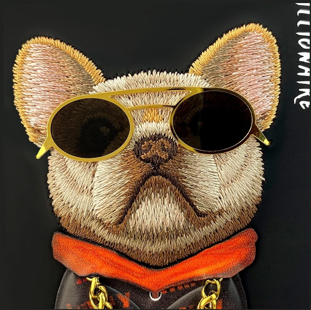 Dėklas NIMMY case GLASSES COOL DOG for IPHONE 17 juodas