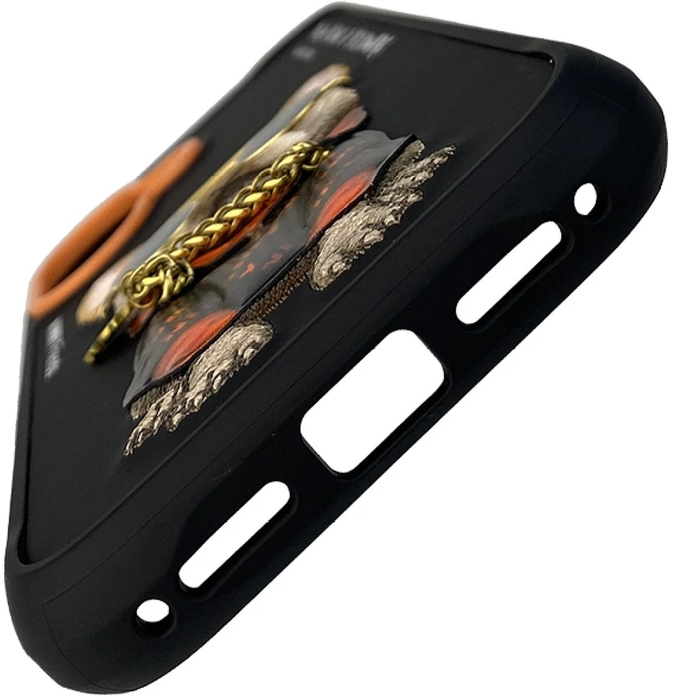 Dėklas NIMMY case GLASSES COOL DOG for IPHONE 17 juodas