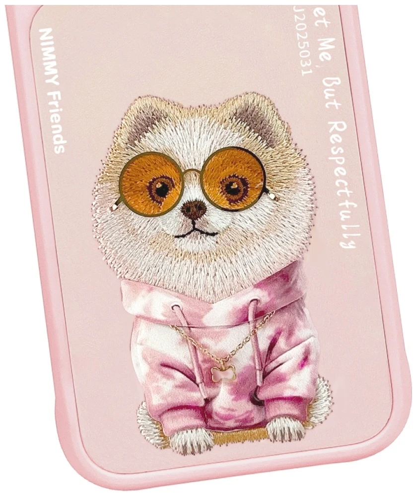 „Nimmy Glasses Cool“ dėklas, skirtas „iPhone 17 Pro Max“ – rožinis
