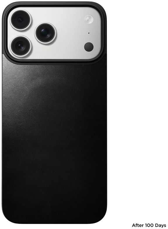 „Nomad“ magnetinis odinis dėklas, juodas („Horween“), „Magsafe“ – „iPhone 17 Pro Max“