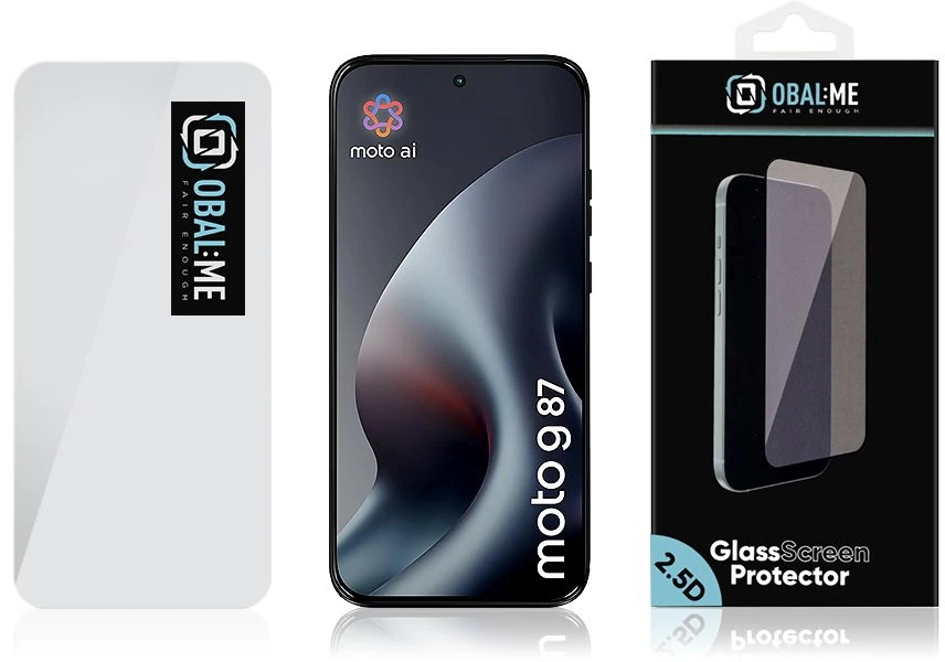 OBAL:ME 2.5D Apsauginis stiklas Screen Protector skirtas Motorola G87 Clear