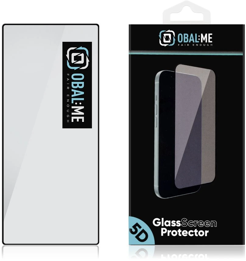 OBAL:ME 5D Apsauginis stiklas Samsung Galaxy Z Fold 8 Ultra juodos spalvos