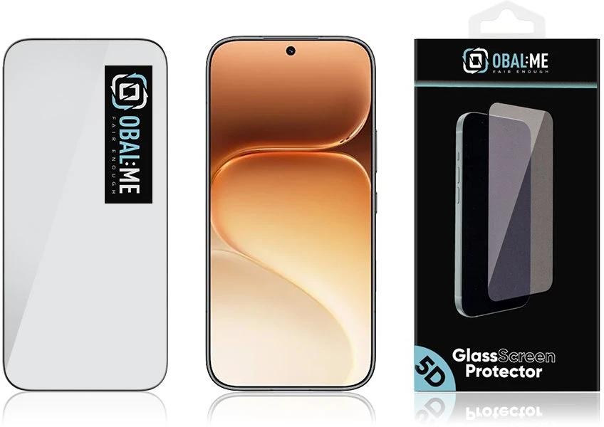 OBAL:ME 5D Glass Screen Protector for Honor 600 Pro juodos spalvos
