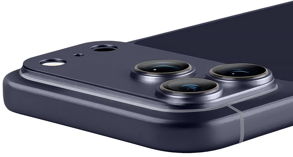 Dėklas OBAL:ME Camera Island Lens Protector skirtas iPhone 17 Pro Max Deep Mėlyna