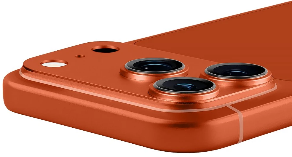 OBAL:ME Kameros objektyvo apsauga, skirta iPhone 17 Pro, Cosmic oranžinės spalvos