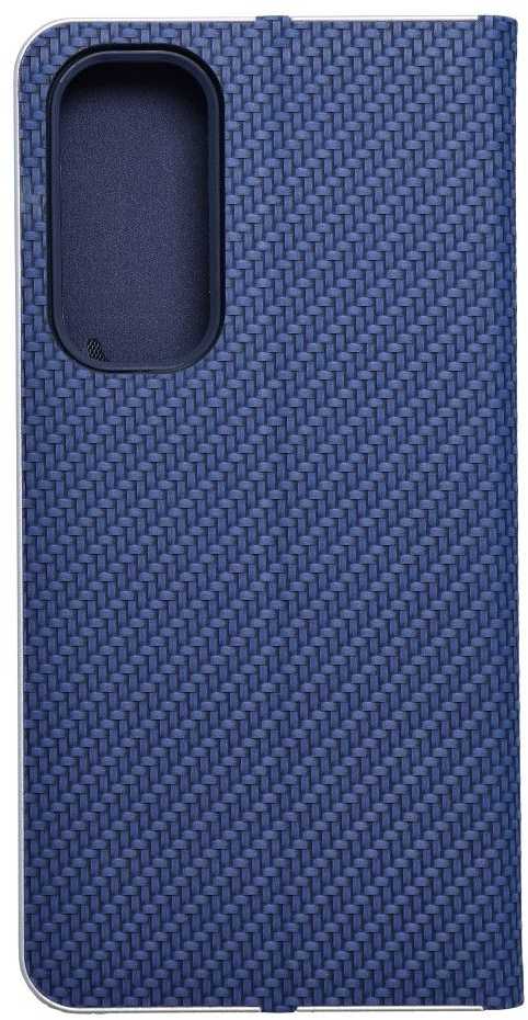 Dėklas Oem LUNA Book Carbon skirtas Samsung Galaxy A35 5G mėlynos spalvos
