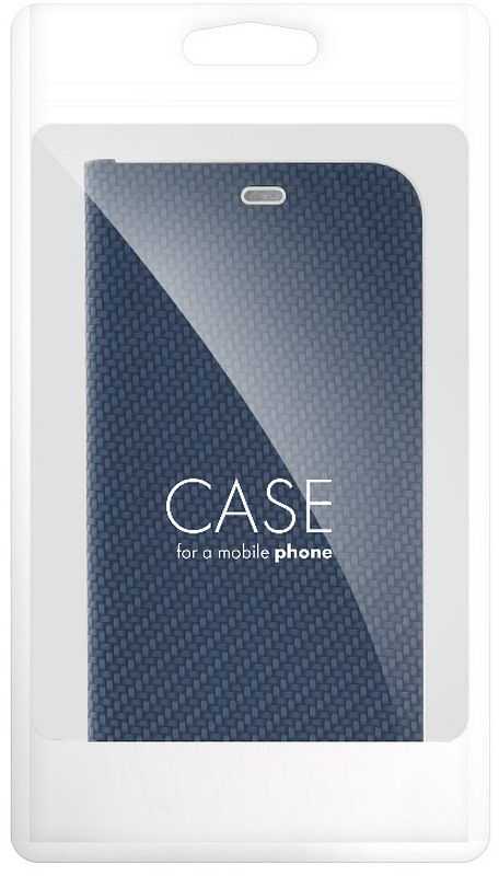 Dėklas Oem LUNA Book Carbon skirtas Samsung Galaxy A35 5G mėlynos spalvos
