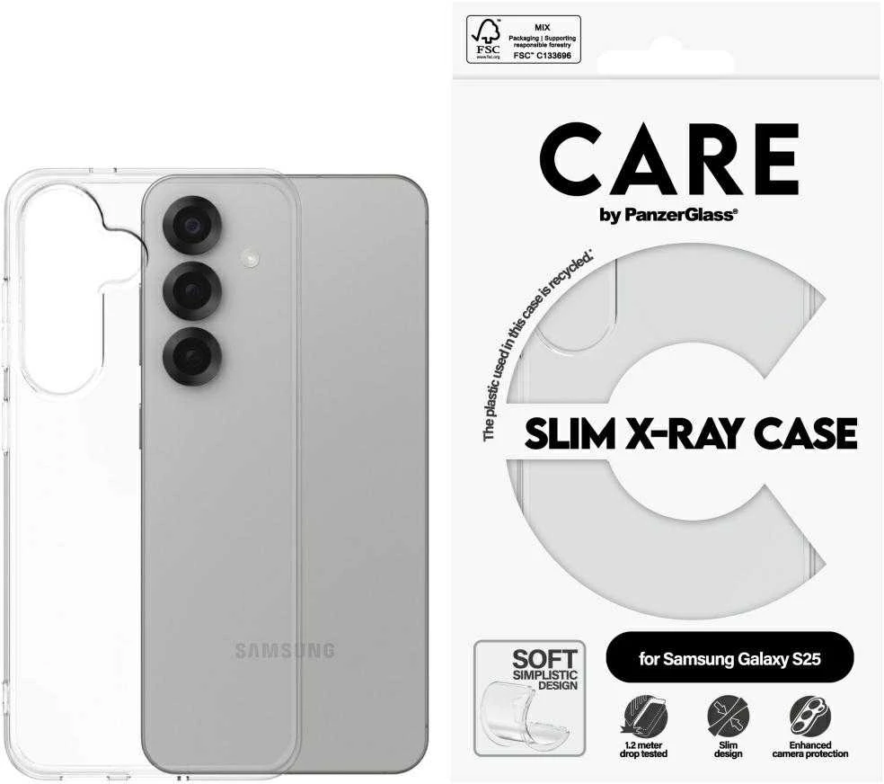 Panzer Glass CARE iš PanzerGlass Fashion X-Ray Samsung Galaxy S25 skaidrus