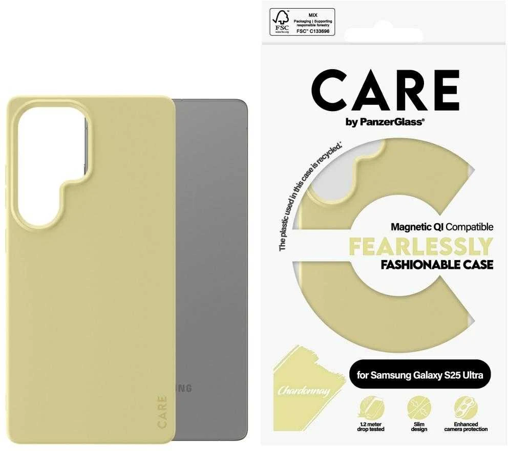 Dėklas PanzerGlass Fashion QI „Samsung Galaxy S25 Ultra Chardonnay“ „Panzer Glass CARE“