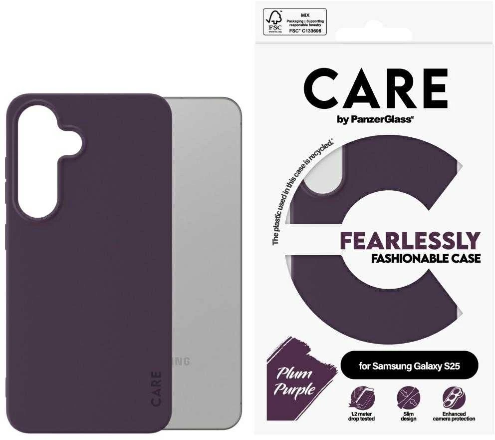 Panzer Glass CARE by PanzerGlass Fashion Samsung Galaxy S25 violetinės spalvos