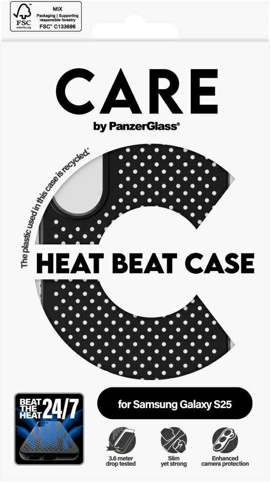 Dėklas Panzer Glass CARE by PanzerGlass Feature Heat Beat Samsung Galaxy S25 juodos spalvos