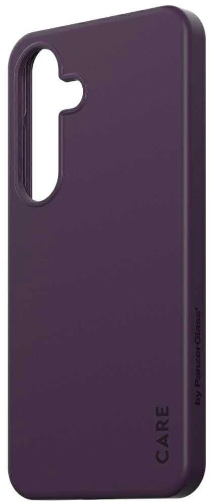 Dėklas Panzer Glass CARE by PanzerGlass Fashion QI Samsung Galaxy S25 violetinės spalvos