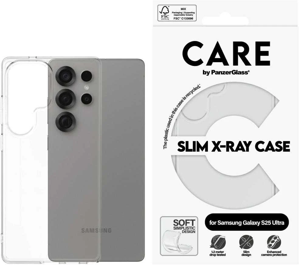 Panzer Glass CARE, PanzerGlass Fashion X-Ray Samsung Galaxy S25 Ultra skaidrus