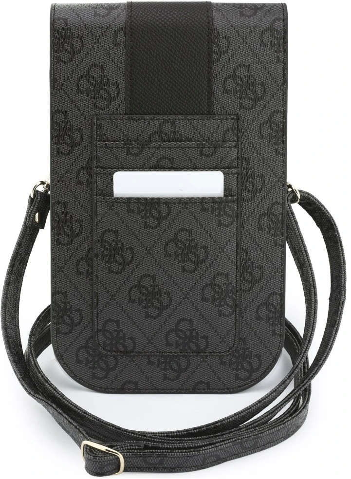 Phone bag Guess 4G & Classic Logos Stripe Strap juodas