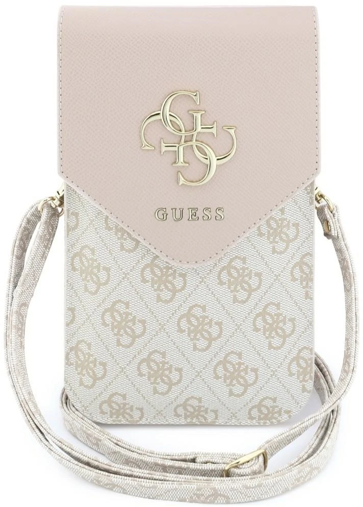 Dėklas Phone bag Guess Graines 4G & Classic Logos pink