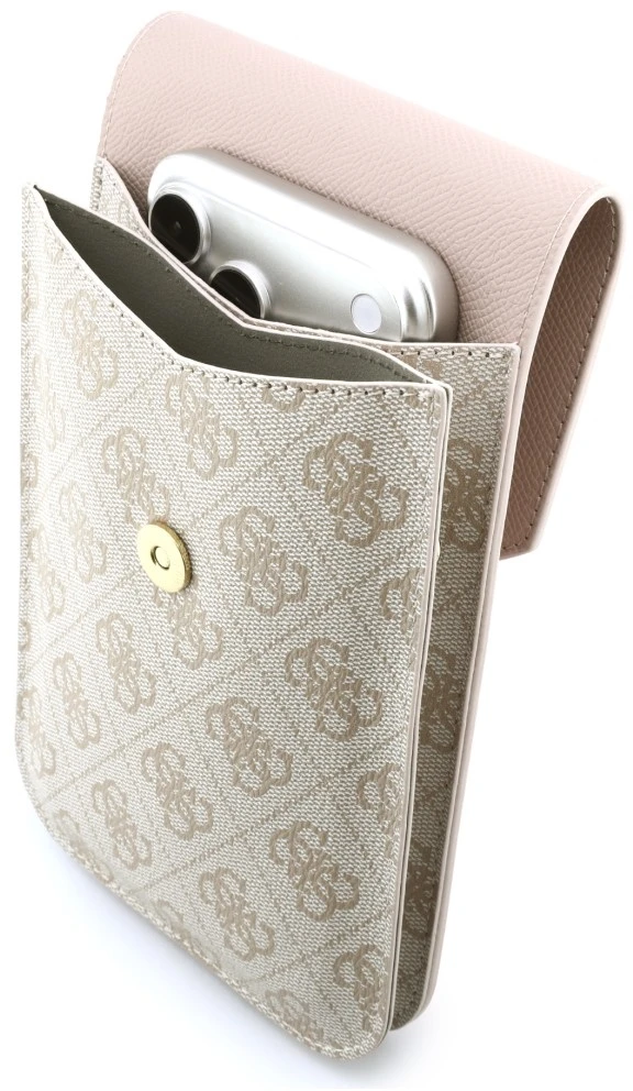 Dėklas Phone bag Guess Graines 4G & Classic Logos pink