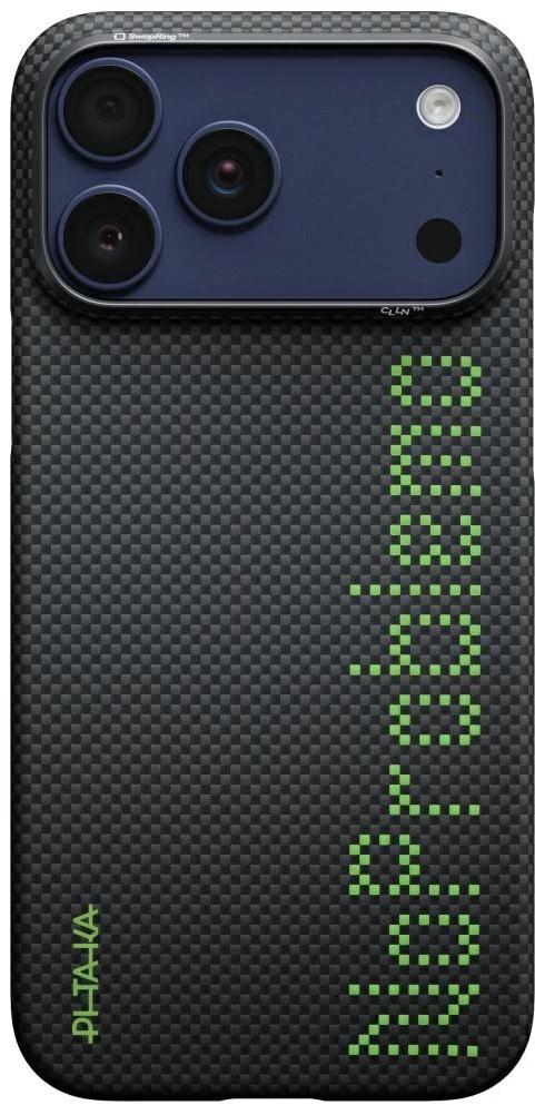 Dėklas PITAKA Aries Ultra-Slim No problemo MagSafe Apple iPhone 17 Pro Max juodos spalvos
