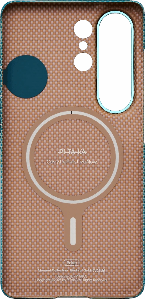 Dėklas Pitaka Edge Case, Skaisčiai mėlyna (Aaron Button) - Samsung Galaxy S26 Ultra