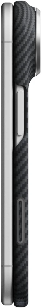 Dėklas PITAKA Edge Case MagSafe, skirtas iPhone, Duo, juoda-pilka