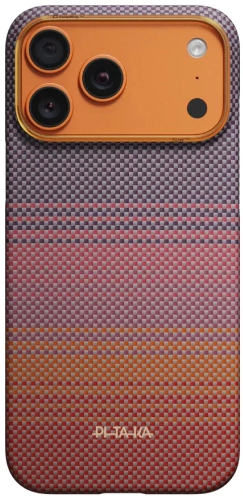 Dėklas PITAKA Edge dėklas California Dream 02 skirtas Apple iPhone 17 Pro Max sunset