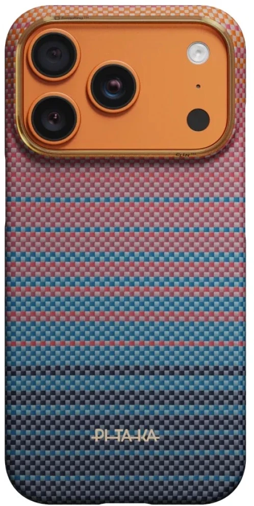 Dėklas PITAKA Edge dėklas California Dream 05 skirtas Apple iPhone 17 Pro sunset