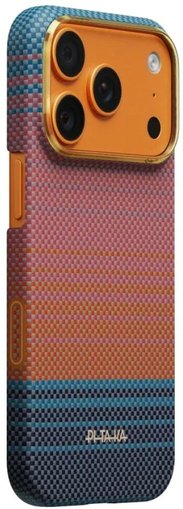 Dėklas PITAKA Edge dėklas California Dream 04 skirtas iPhone 17 Pro saulėlydis