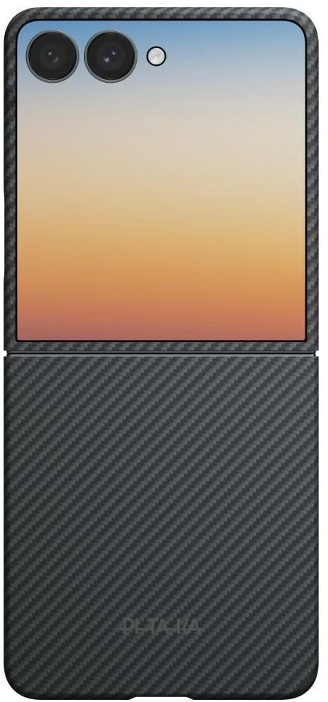 Dėklas PITAKA Edge Dėklas for Samsung Galaxy Z Flip8 juodos spalvos-pilkas