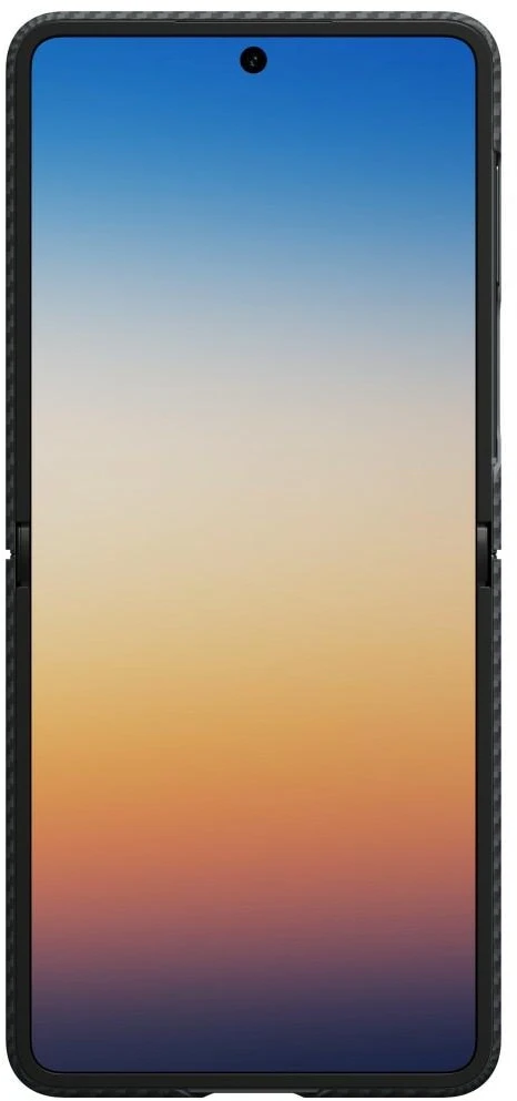 Dėklas PITAKA Edge Dėklas for Samsung Galaxy Z Flip8 juodos spalvos-pilkas