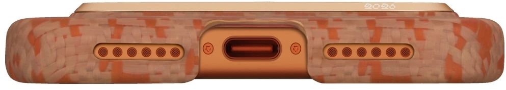 Dėklas PITAKA Happiness Rides Edge Dėklas MagSafe Apple iPhone 17 Pro Max amber